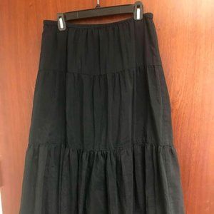 Talbots Petites long puffy tiered skirt with elastic waist Medium